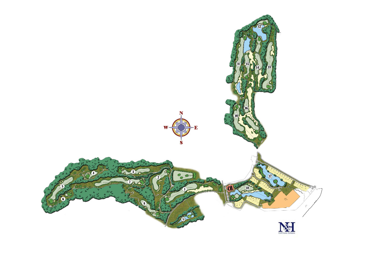 Bali National Golf Course Map